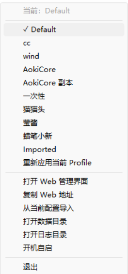 打开本地 Web 面板